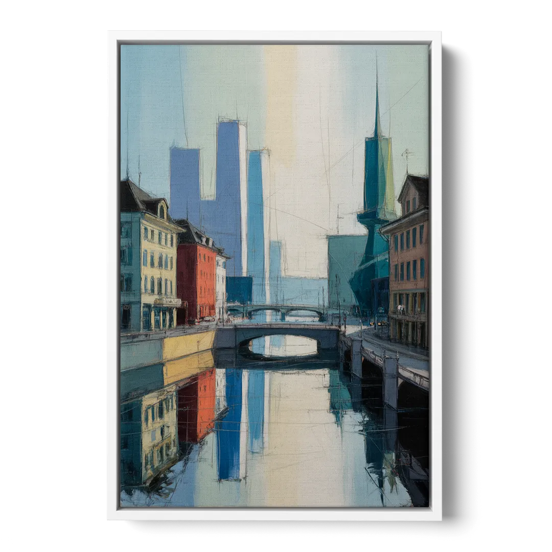 Kunsthaus Zurich Beauty Front - White Canvas Wall Art