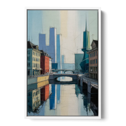 Kunsthaus Zurich Beauty Front - White Canvas Wall Art