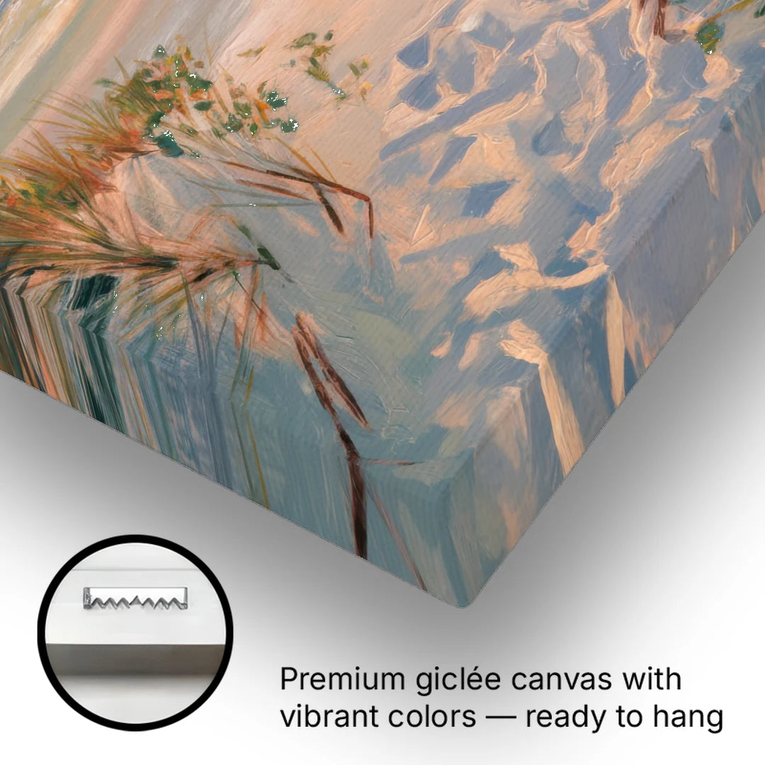 La Jolla Beachfront Serenity - Canvas Wall Art - Gallery Wrap Corner
