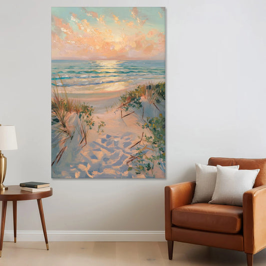 La Jolla Beachfront Serenity - Canvas Wall Art - Sofa - 40x60