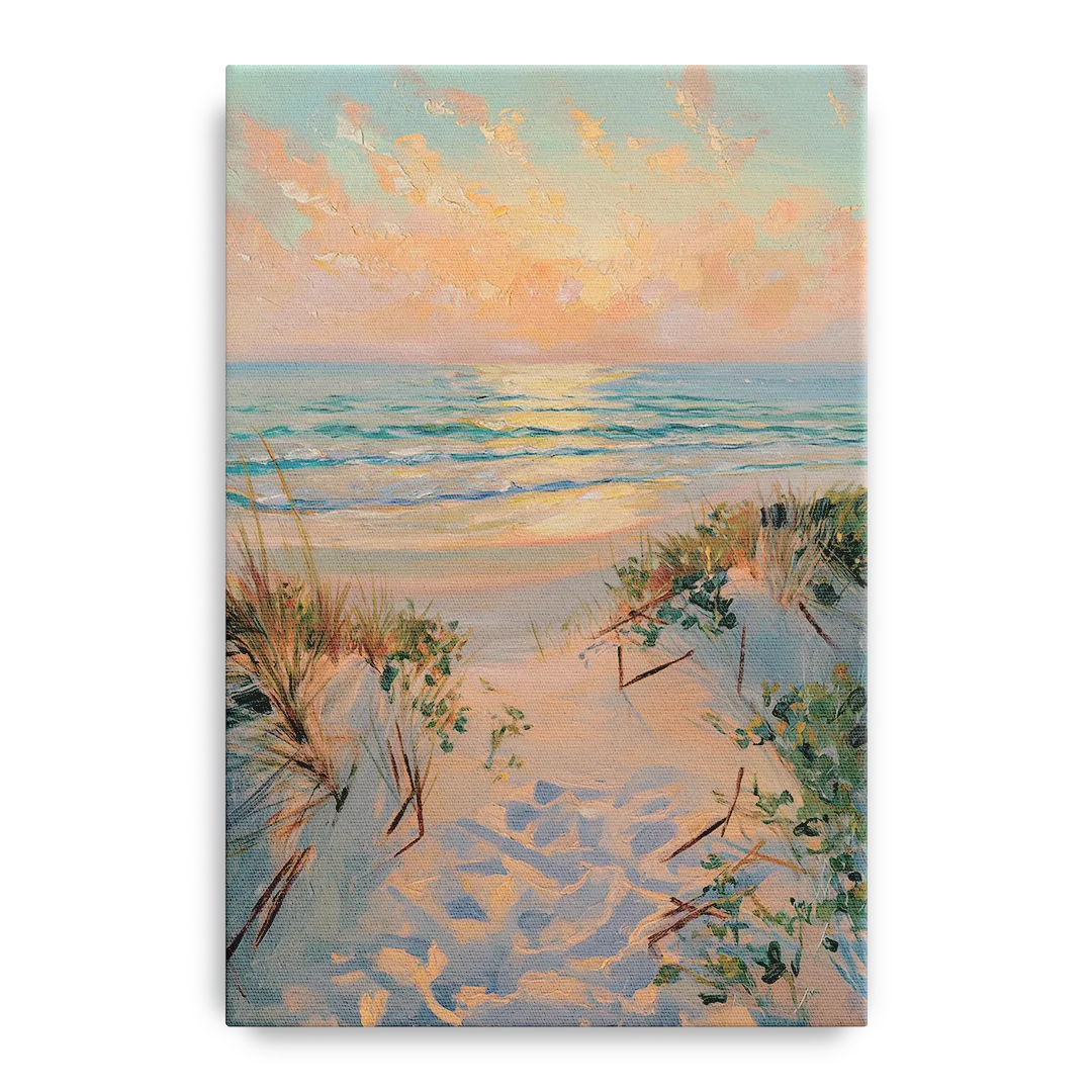La Jolla Beachfront Serenity Front - Canvas Wall Art