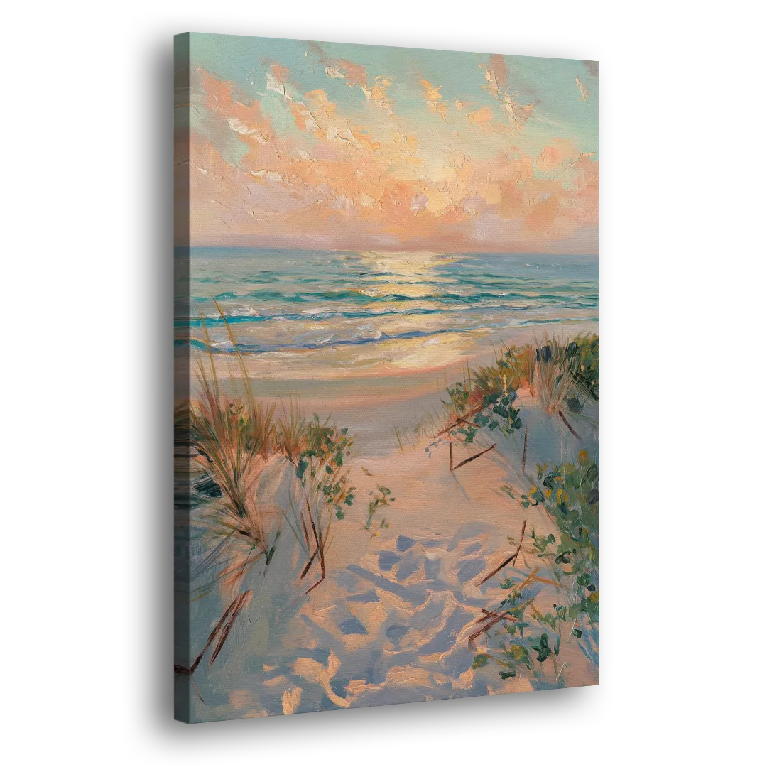 La Jolla Beachfront Serenity Side - Canvas Wall Art