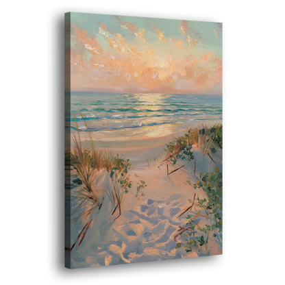 La Jolla Beachfront Serenity Side - Canvas Wall Art