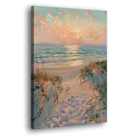La Jolla Beachfront Serenity - Canvas Wall Art