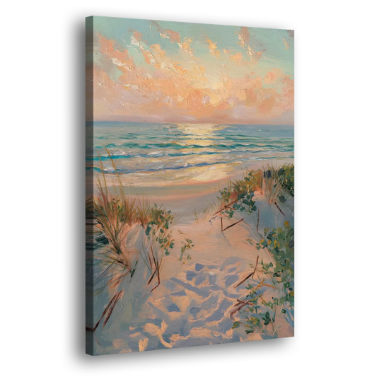 La Jolla Beachfront Serenity Side - Canvas Wall Art
