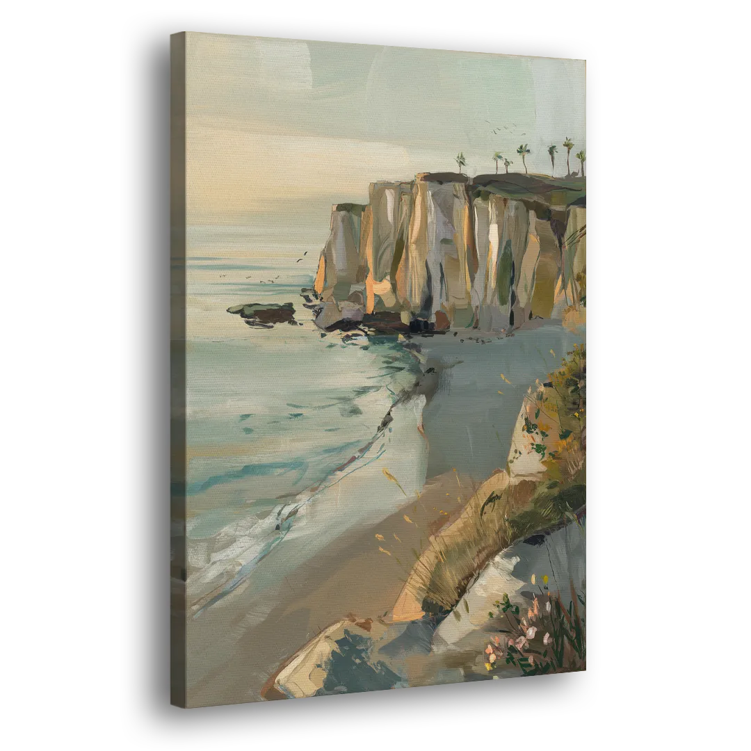 La Jolla Cliffside Beauty Side - Canvas Wall Art