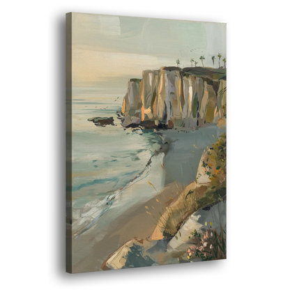 La Jolla Cliffside Beauty Side - Canvas Wall Art