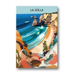 La Jolla Coastal Vibes - Canvas Wall Art - Front