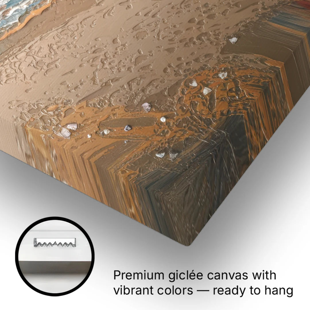 La Jolla Golden Coast - Canvas Wall Art - Gallery Wrap Corner