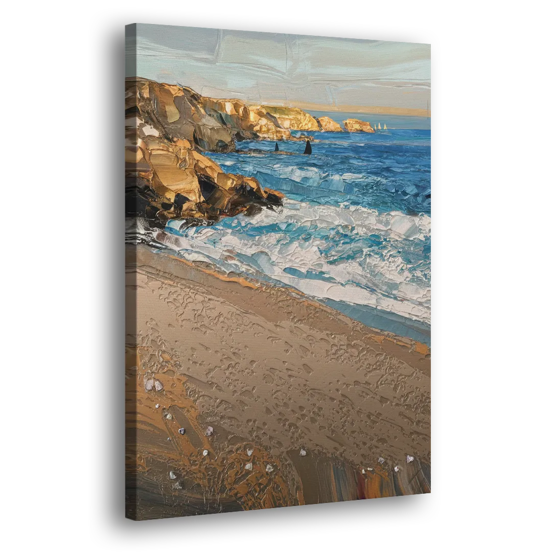 La Jolla Golden Coast Side - Canvas Wall Art