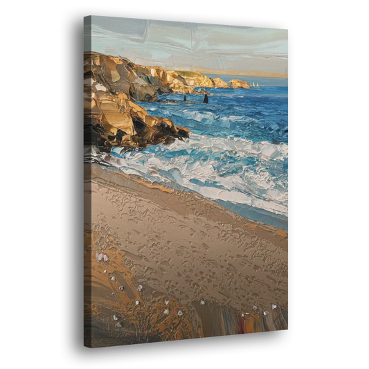 La Jolla Golden Coast Side - Canvas Wall Art
