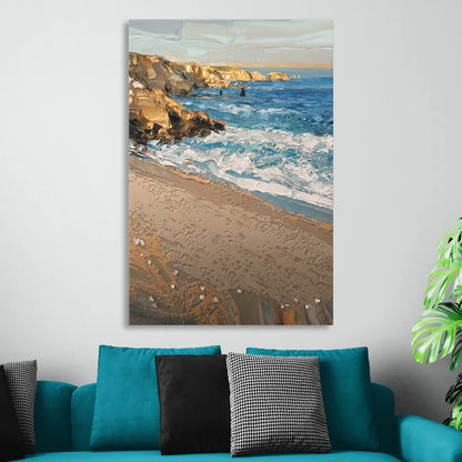 La Jolla Golden Coast Sitting Room - Canvas Wall Art