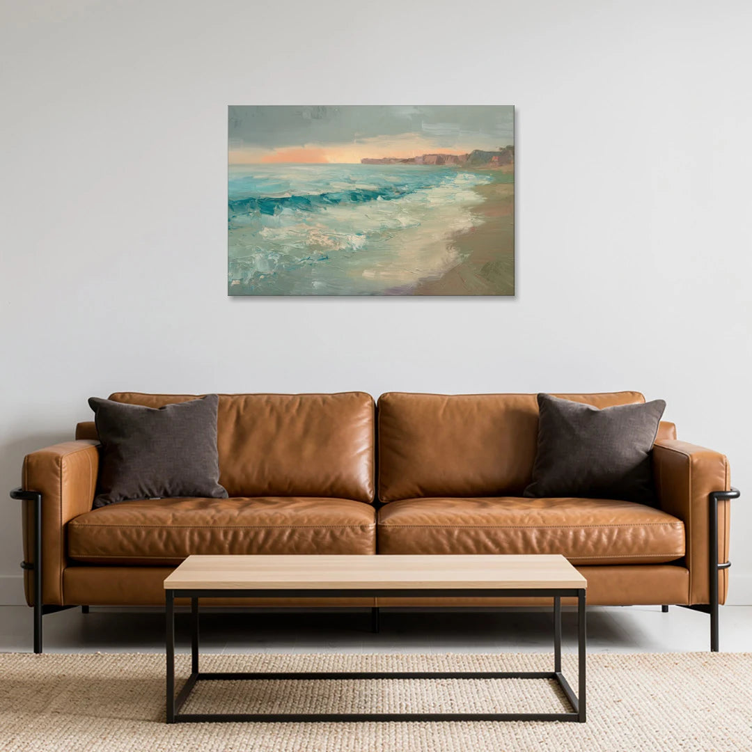 La Jolla Seaside Charm - Canvas Wall Art - Sofa - 36x24