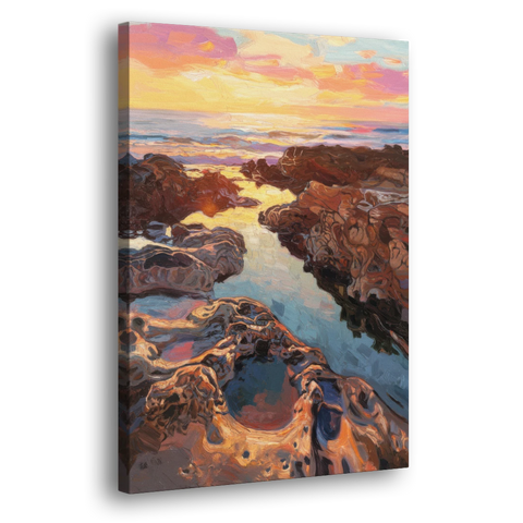 La Jolla Tidepools - Canvas Wall Art - Side