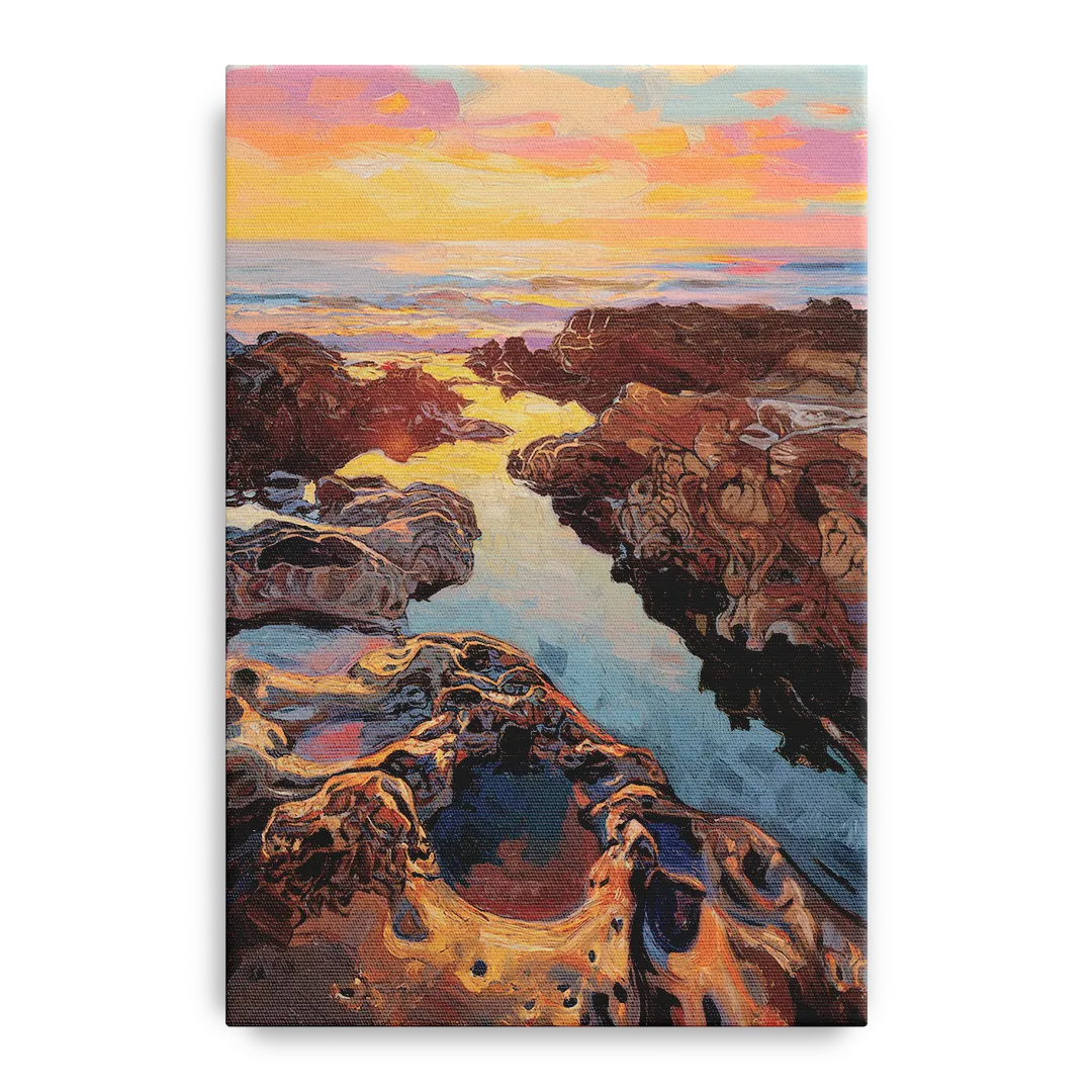 La Jolla Tidepools Front - Canvas Wall Art