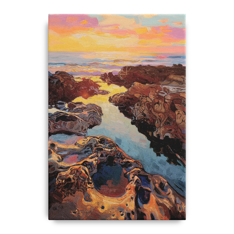 La Jolla Tidepools Front - Canvas Wall Art
