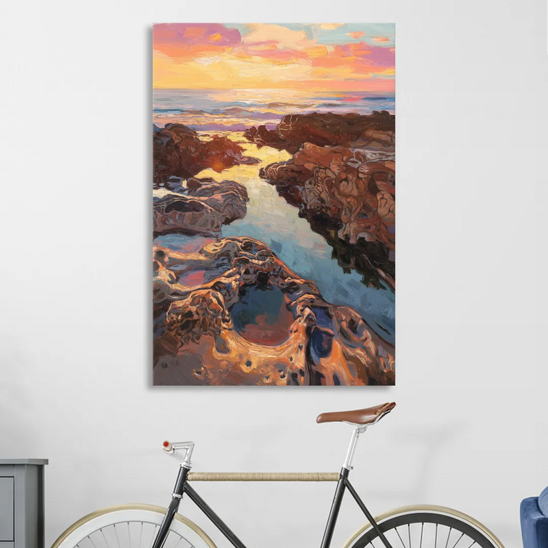 La Jolla Tidepools Sitting Room - Canvas Wall Art