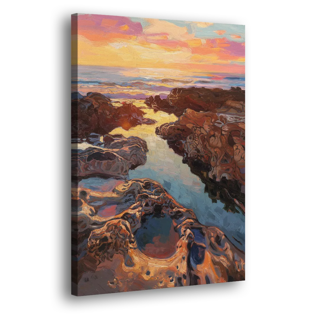 La Jolla Tidepools Side - Canvas Wall Art