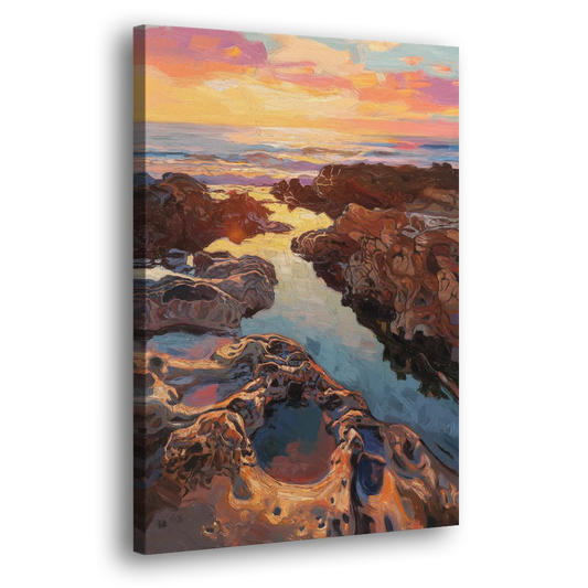 La Jolla Tidepools Side - Canvas Wall Art