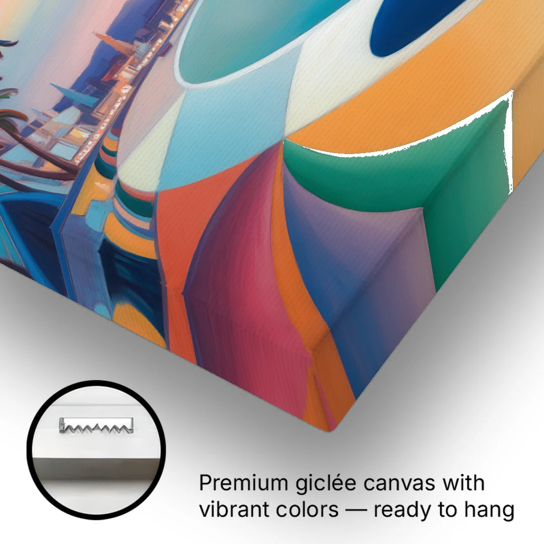 La Paz Malecón Sunset - Canvas Wall Art - Gallery Wrap Corner