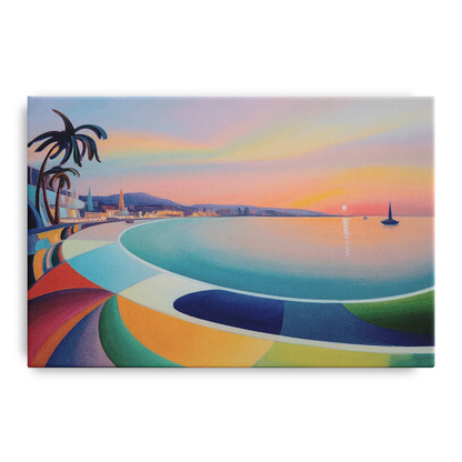 La Paz Malecón Sunset Front - Canvas Wall Art