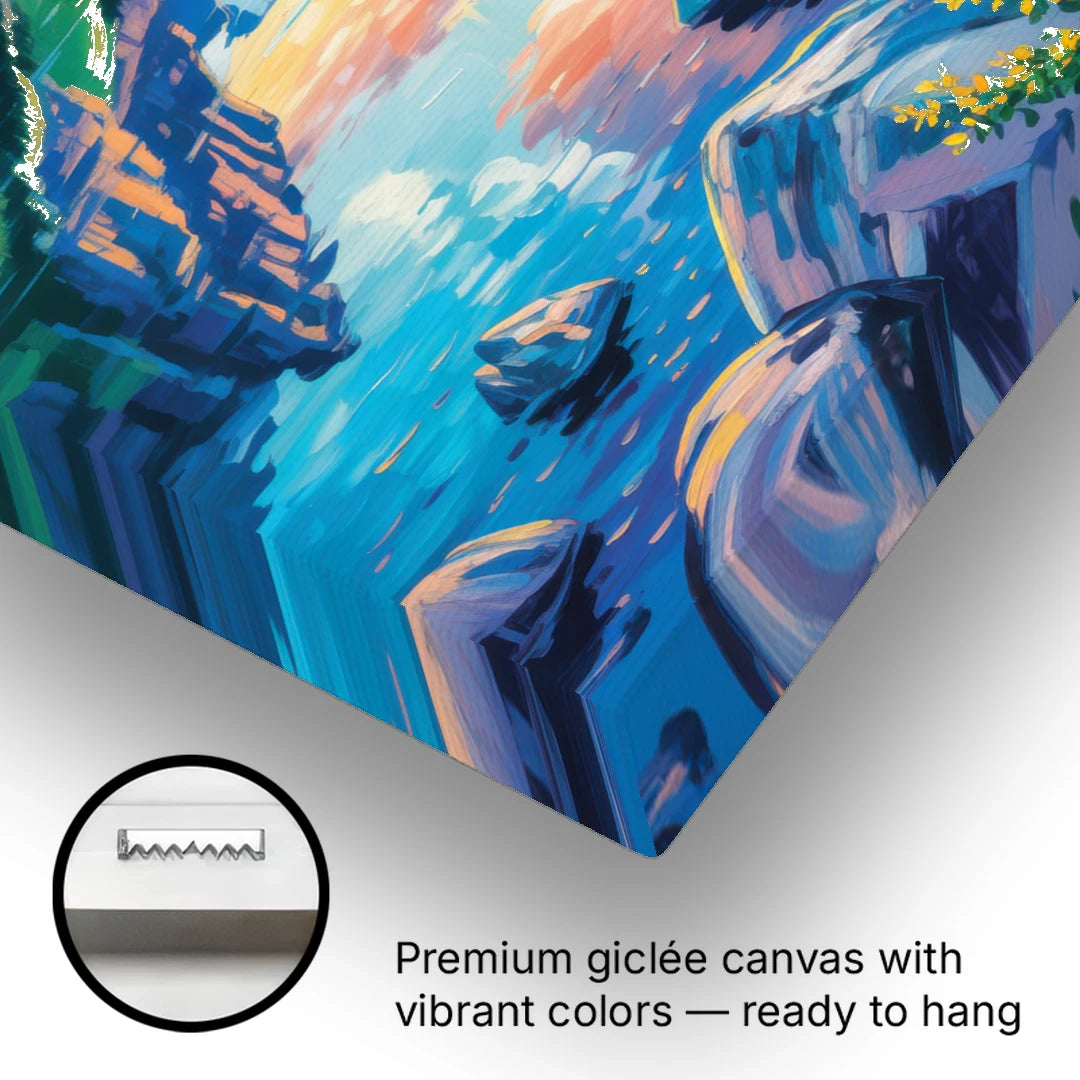 Lake Louise Reflections - Canvas Wall Art - Gallery Wrap Corner