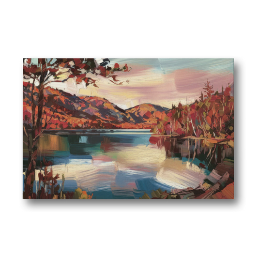 Lake Placid Adirondack Serenity - Canvas Wall Art - Front