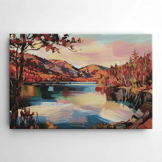 Lake Placid Adirondack Serenity - Canvas Wall Art