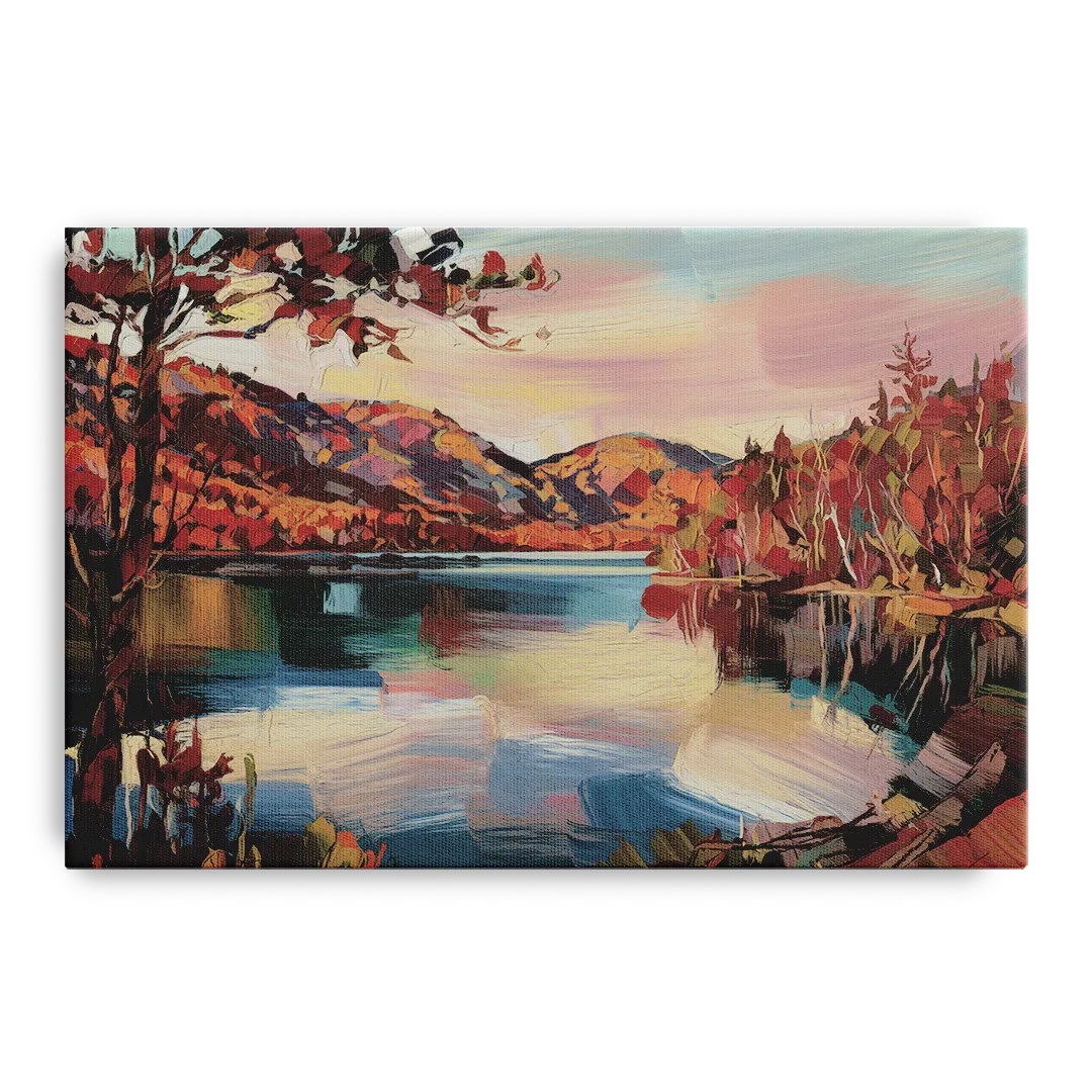 Lake Placid Adirondack Serenity Front - Canvas Wall Art