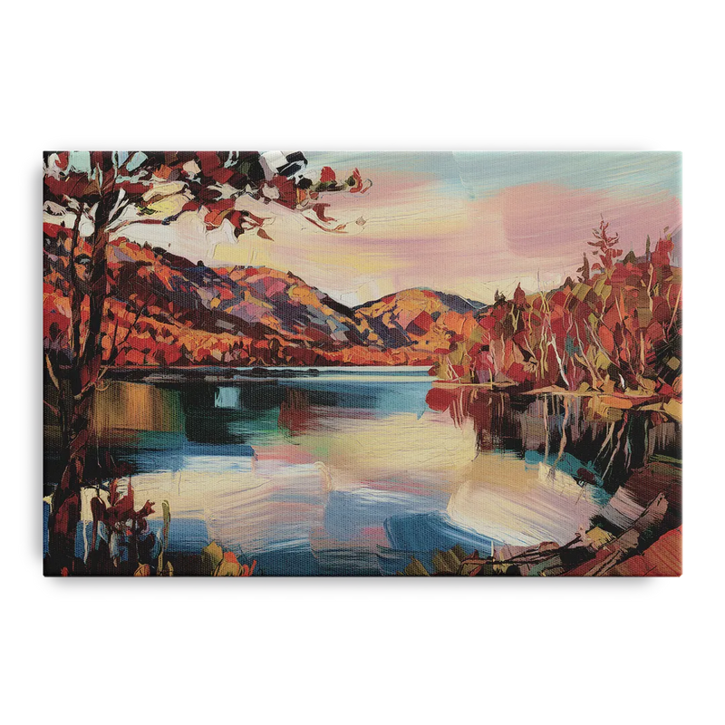 Lake Placid Adirondack Serenity Front - Canvas Wall Art