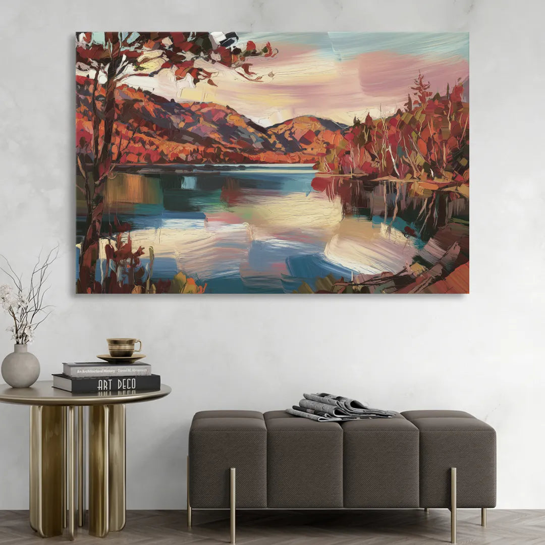 Lake Placid Adirondack Serenity Living Room - Canvas Wall Art