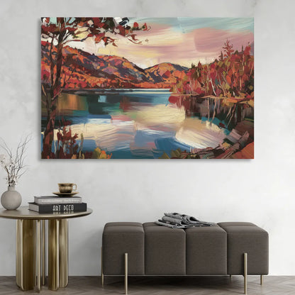 Lake Placid Adirondack Serenity Living Room - Canvas Wall Art