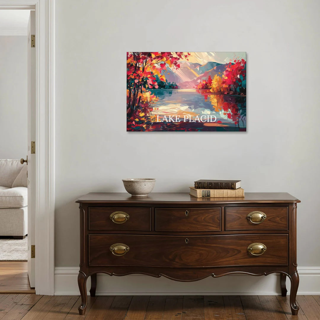 Lake Placid Autumn Splendor - Canvas Wall Art - Coffee Table - 36x24