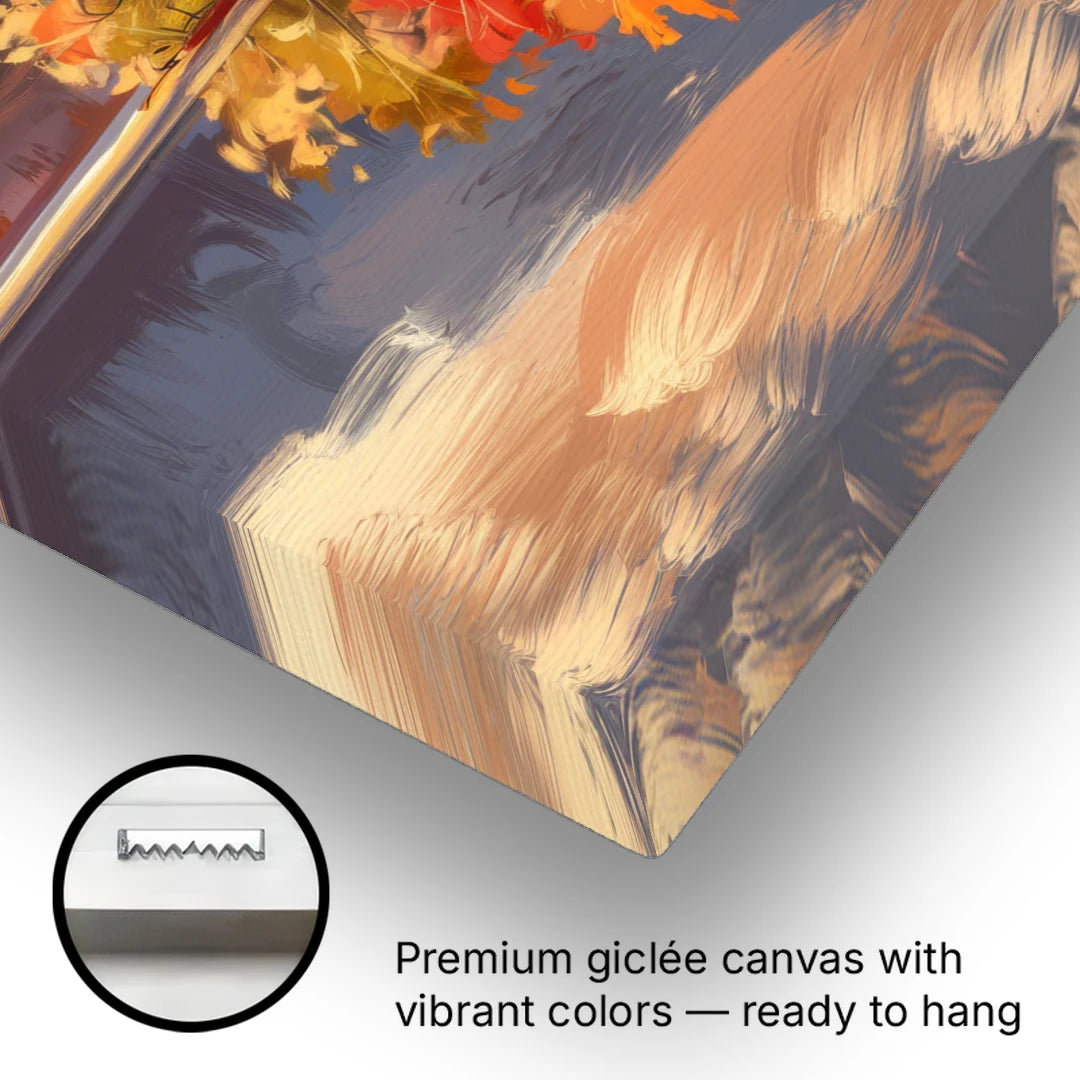 Lake Placid Scenic Reflections - Canvas Wall Art - Gallery Wrap Corner