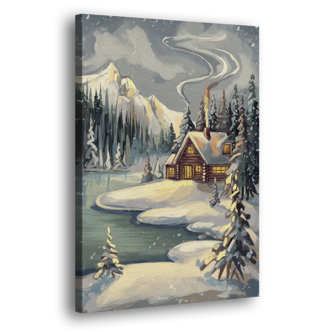 Lake Placid Winter Wonderland - Canvas Wall Art