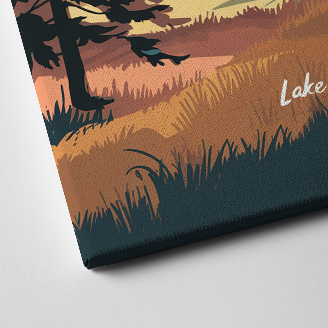 Lake Tahoe Emerald Bay View Canvas Close Up