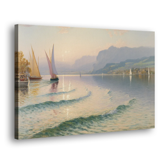 Lake Zurich Vista Side - Canvas Wall Art
