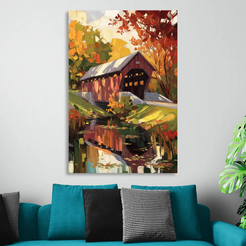 Lancaster Covered Bridges Sitting Room - Canvas Wall Art