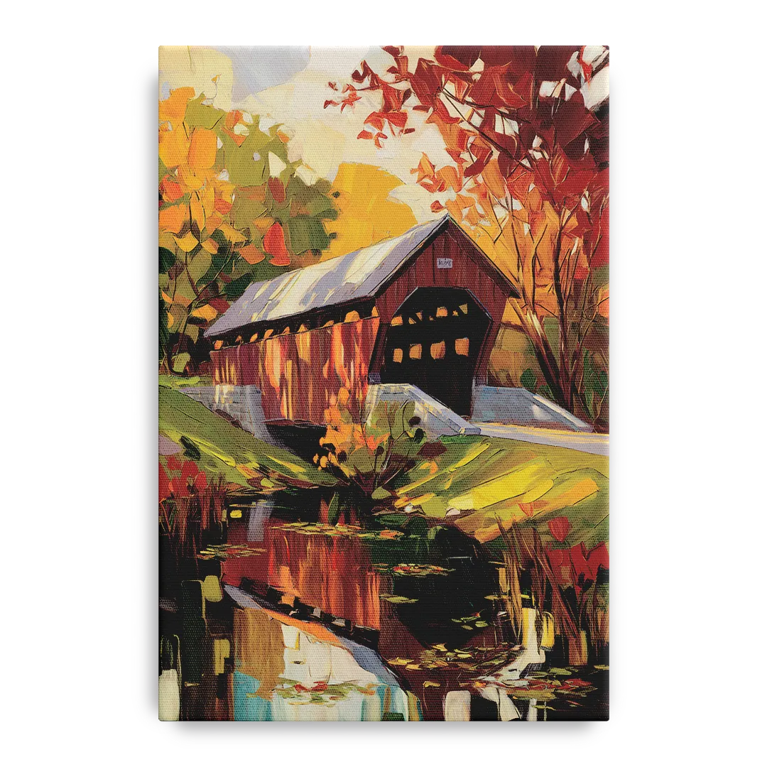 Lancaster Covered Bridges Front - Canvas Wall Art