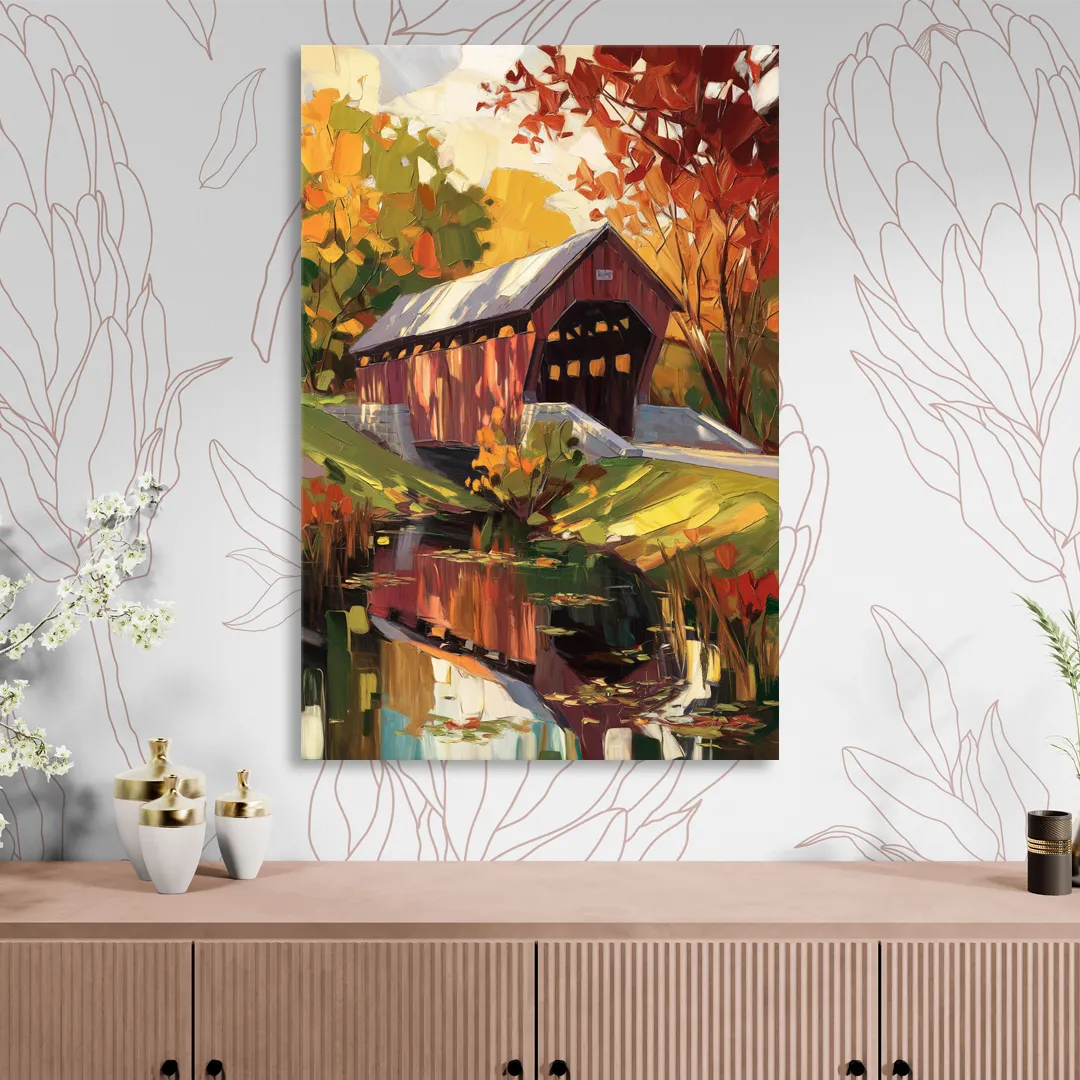 Lancaster Covered Bridges Living Room - Canvas Wall Art