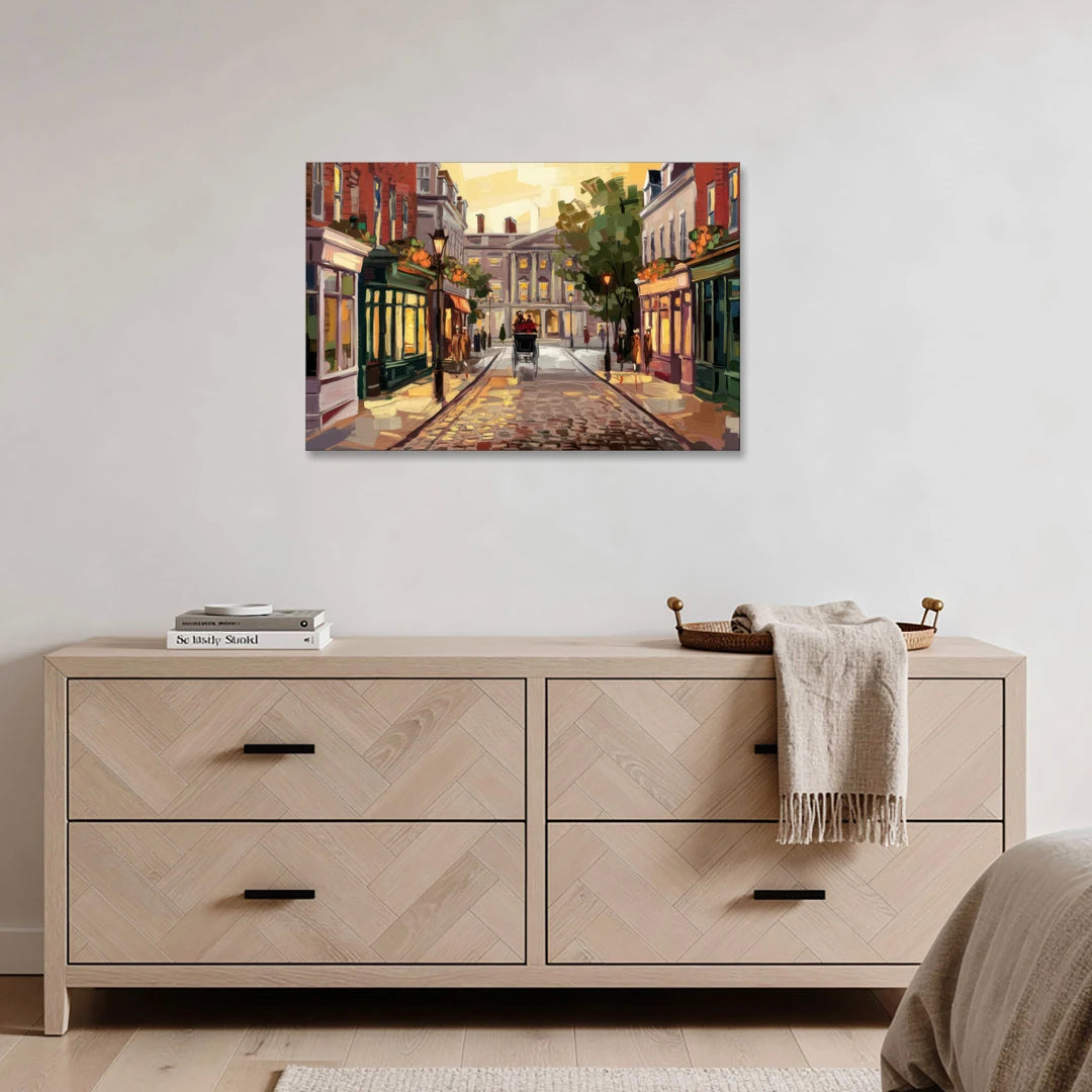 Lancaster Historic Downtown - Canvas Wall Art - Coffee Table - 36x24