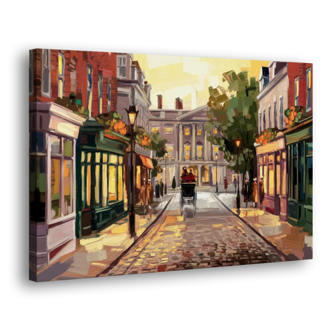Lancaster Historic Downtown - Canvas Wall Art - Side