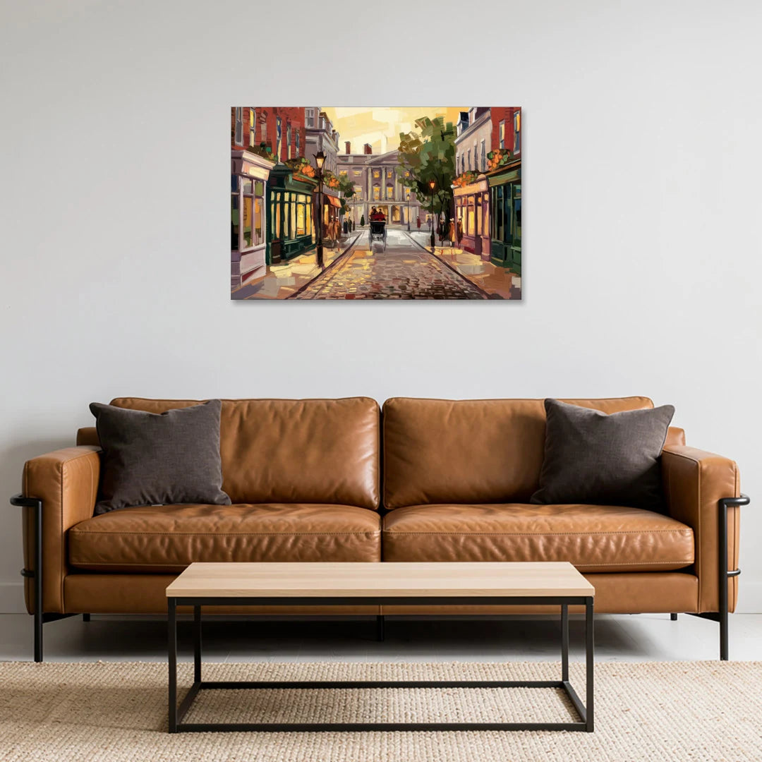 Lancaster Historic Downtown - Canvas Wall Art - Sofa - 36x24