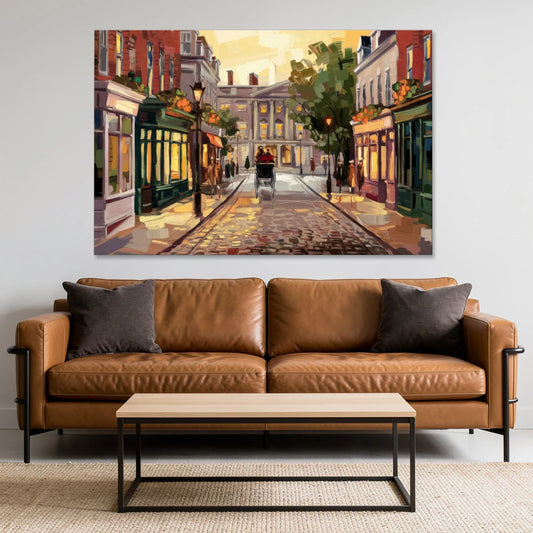 Lancaster Historic Downtown - Canvas Wall Art - Sofa - 60x40