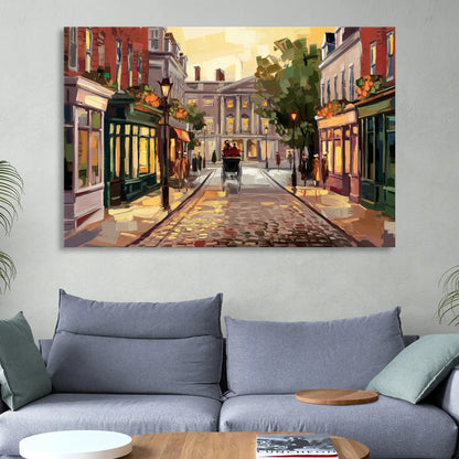 Lancaster Historic Downtown Sitting Room - Canvas Wall Art