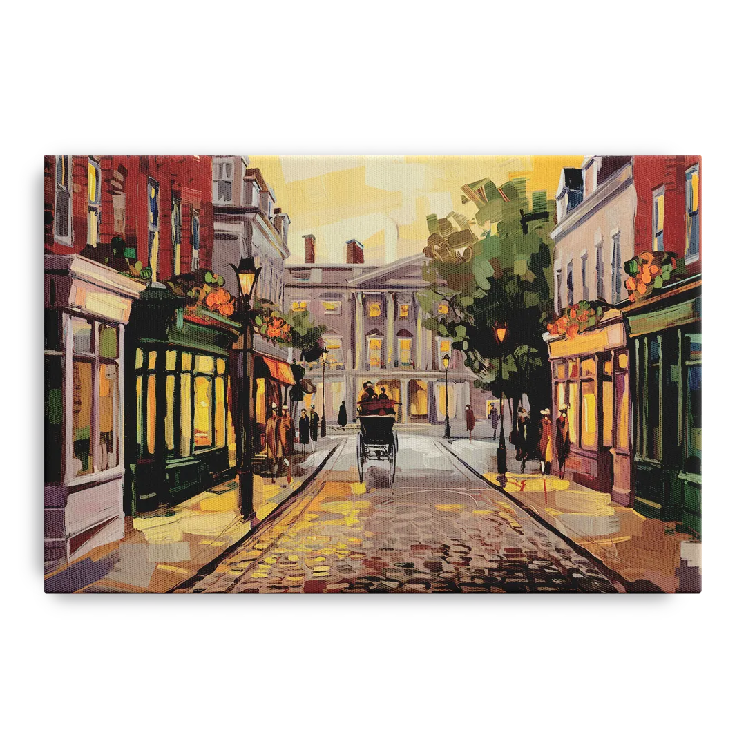 Lancaster Historic Downtown Front - Canvas Wall Art
