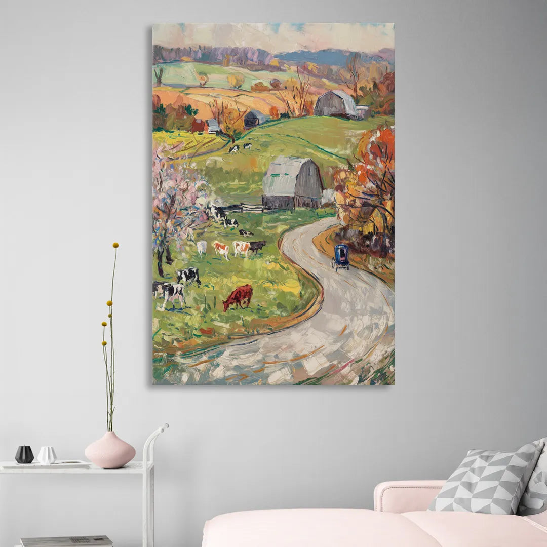 Lancaster PA Seasons Sitting Room - Canvas Wall Art