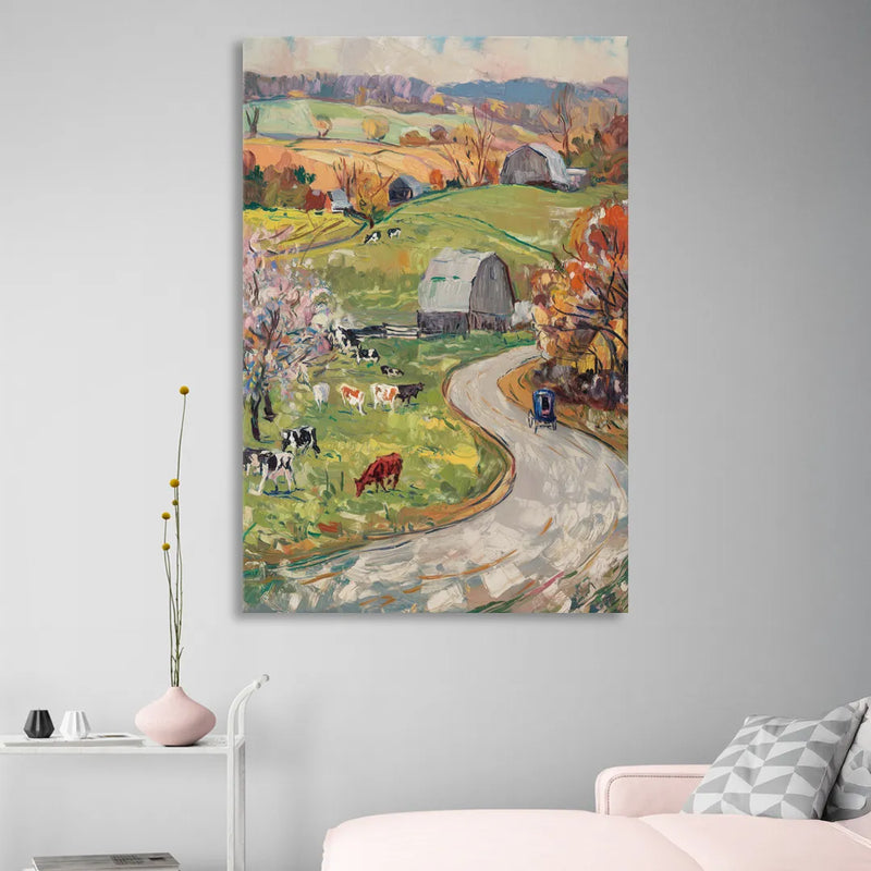 Lancaster PA Seasons Sitting Room - Canvas Wall Art
