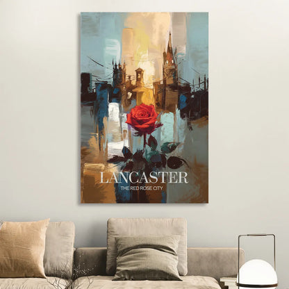 Lancaster Red Rose City Sitting Room - Canvas Wall Art