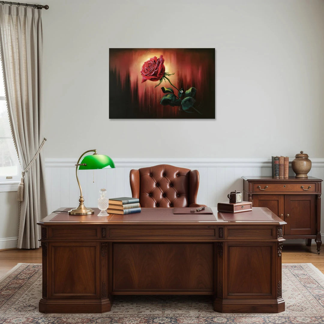 Lancaster Red Rose City Heritage - Canvas Wall Art - Office - 36x24